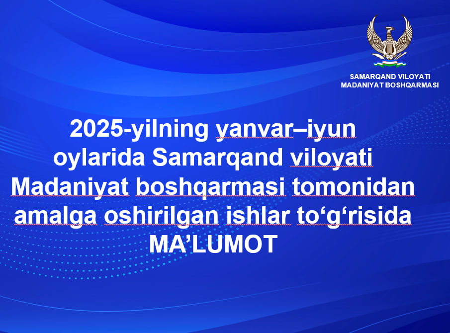 Birinchi yarim yillikda amalga oshirilgan ishlar