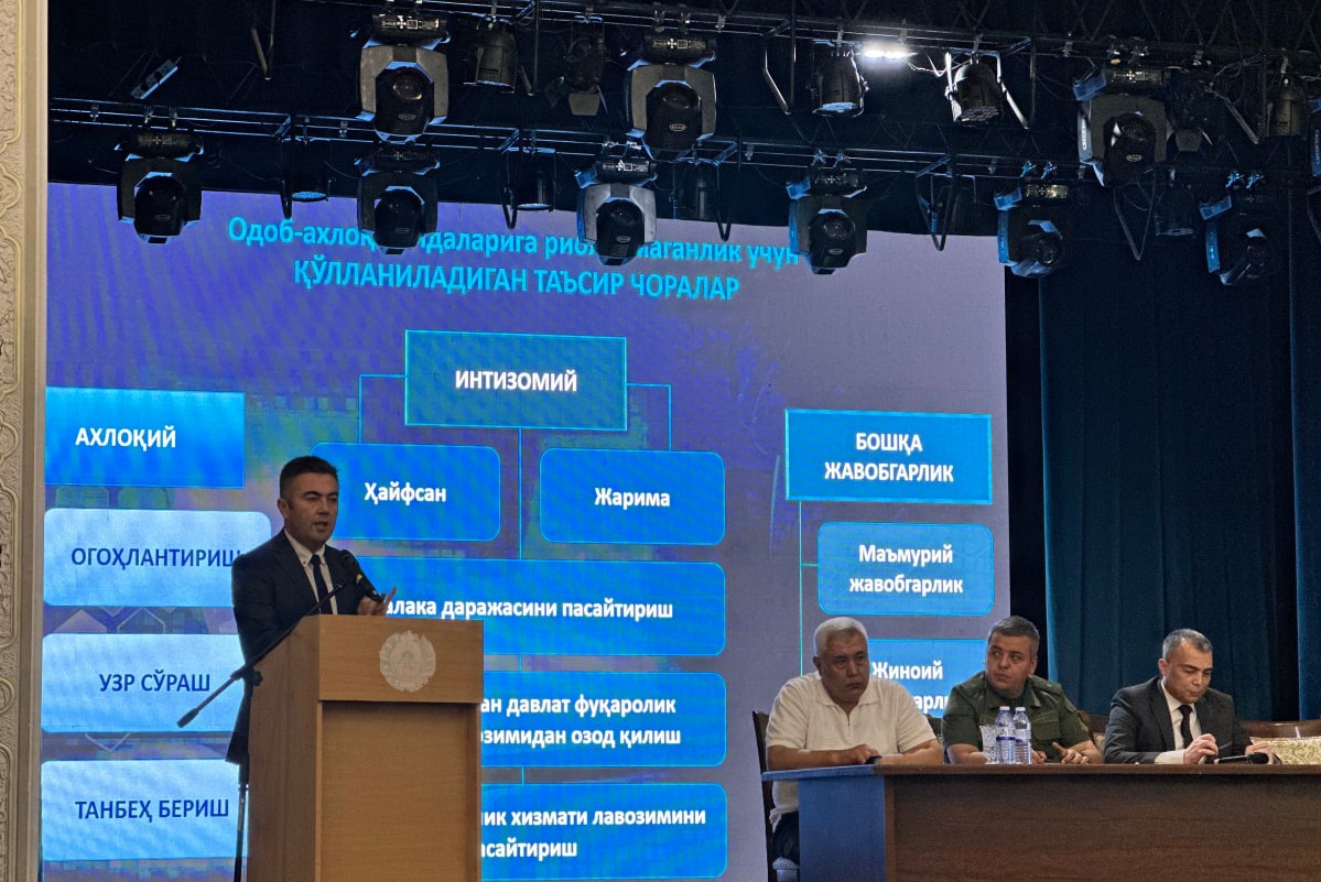 Korrupsiyaga qarshi kurashish va odob-axloq qoidalariga rioya qilish – dolzarb masala!