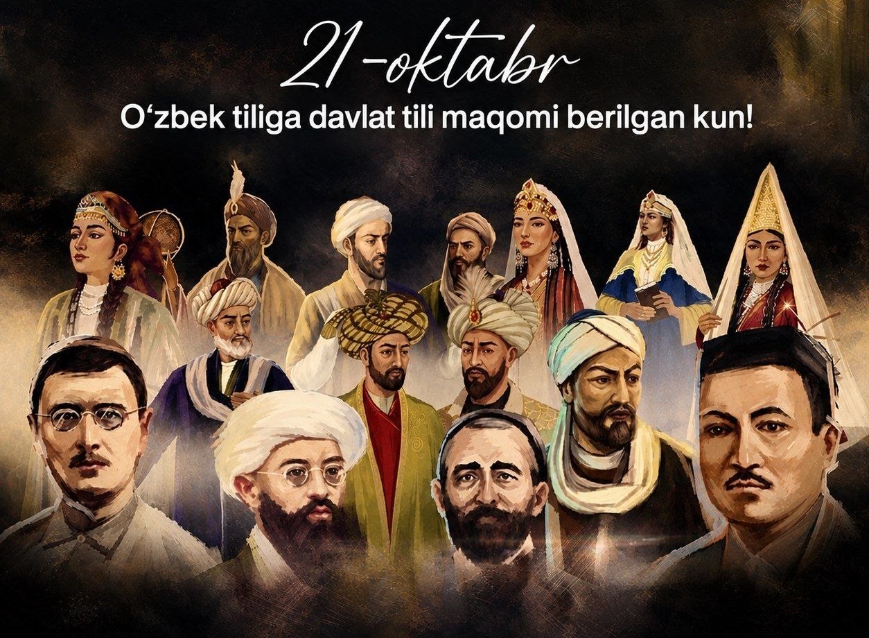 🇺🇿 21-oktabr — O‘zbek tiliga davlat tili maqomi berilgan kun!